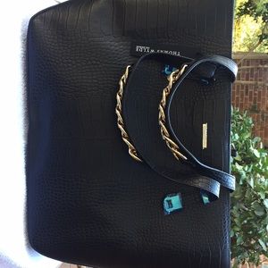 Thomas Wylie Embossed crocodile effect tote